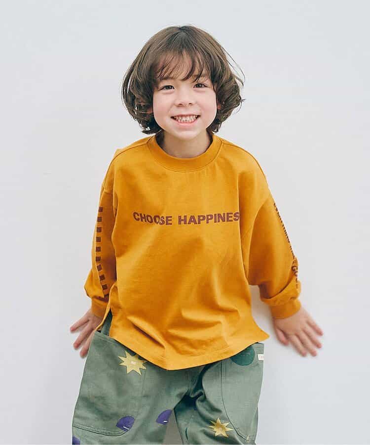 イロチ買いしたいナンバリングとロゴの長袖Tシャツ