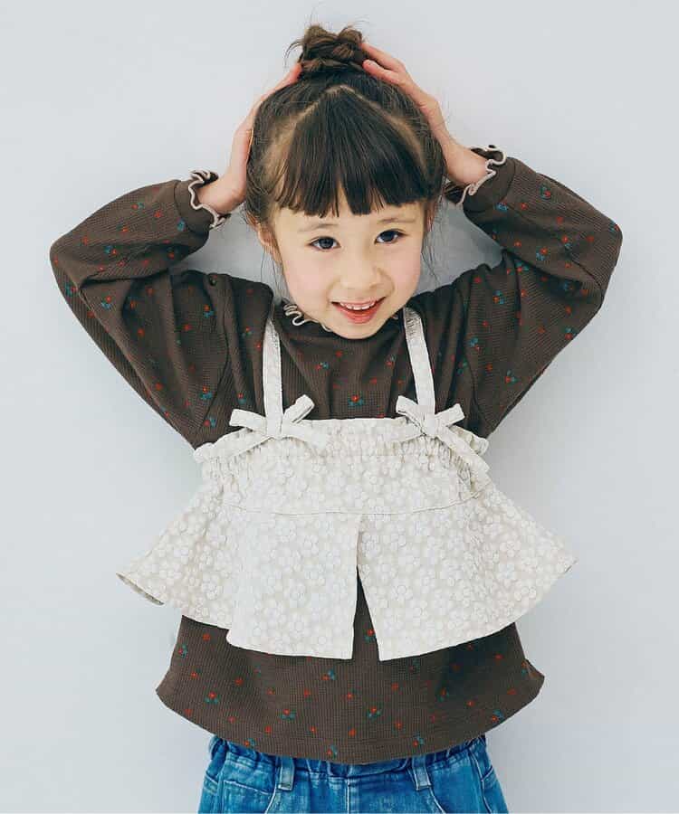 イロチ買いしたい総柄ワッフルトップス リンク