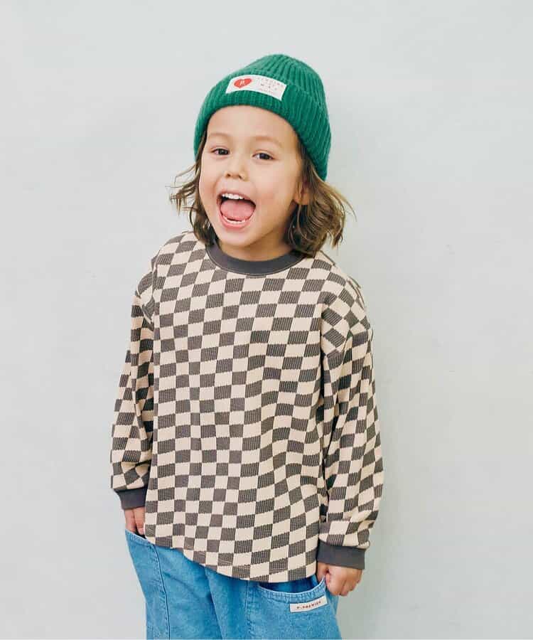 イロチ買いしたい総柄ワッフルトップス リンク