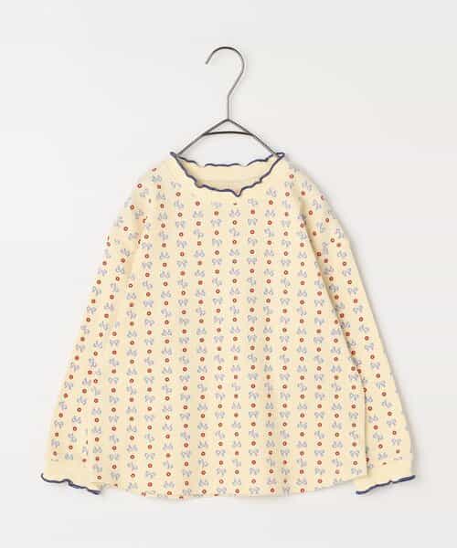 イロチ買いしたい総柄ワッフルトップス リンク（P406035）|p