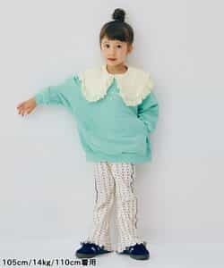 レーストリムプリーツトップス レーストリムペプラム長袖トップス【宅配便】 | Fit more