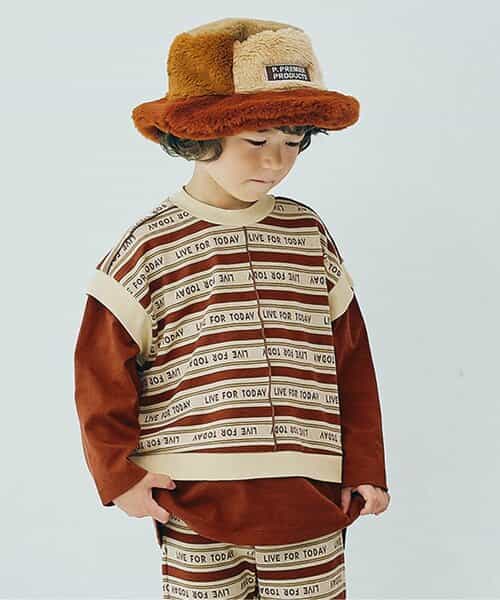 カットジャガードベストくっつきトップス リンク セットアップ対応