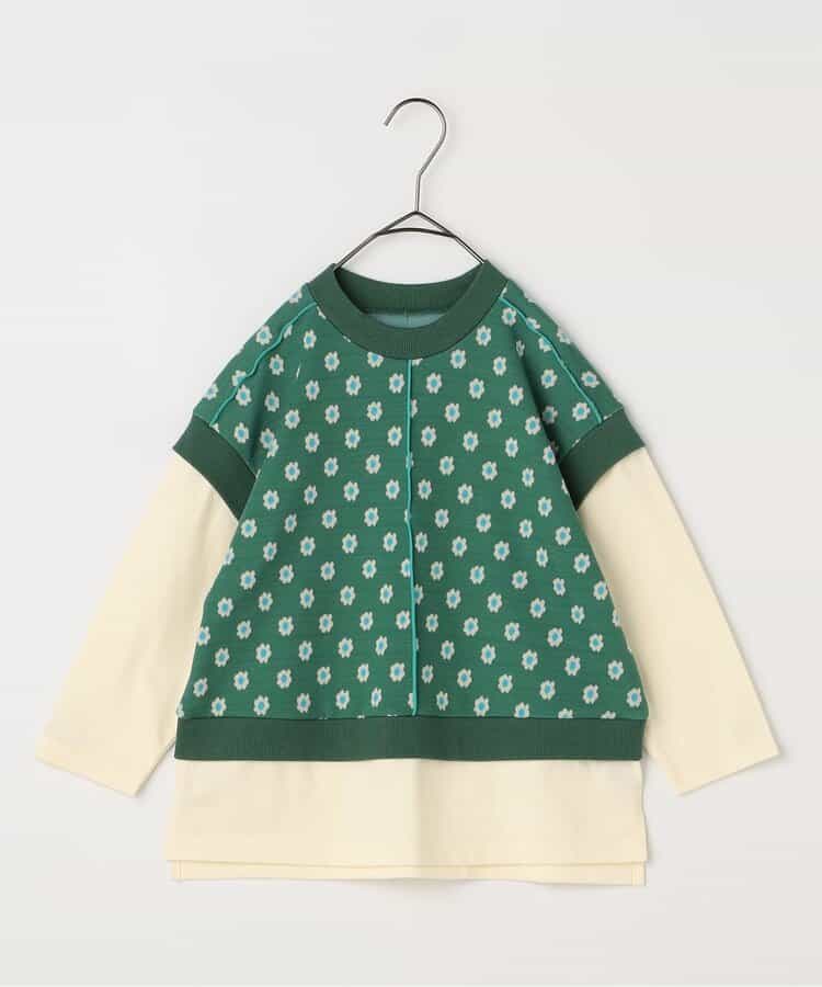 カットジャガードベストくっつきトップス リンク セットアップ対応