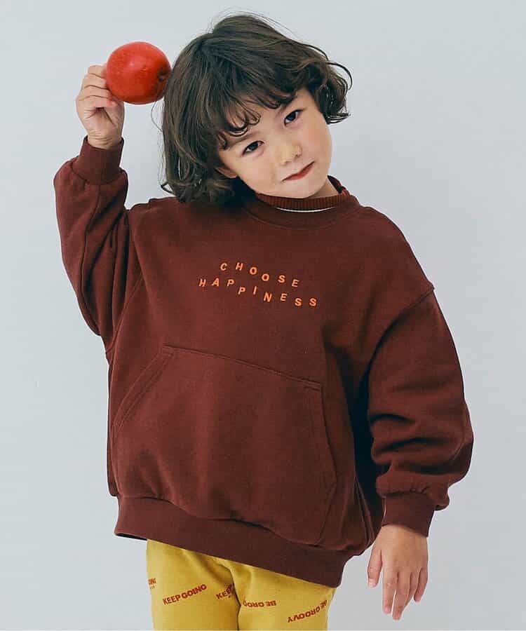 ロゴ刺繍ポケットトレーナー