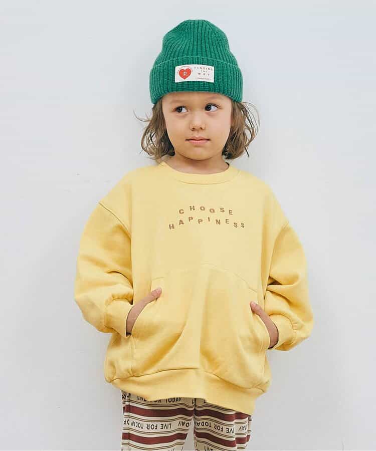 ロゴ刺繍ポケットトレーナー