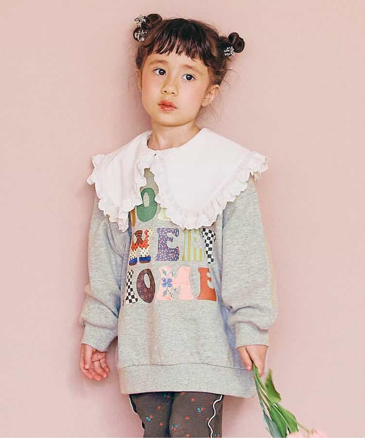 ヴィンテージファブリックフォトロゴトレーナー