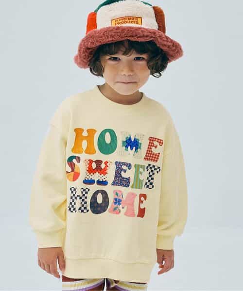 ヴィンテージファブリックフォトロゴトレーナー