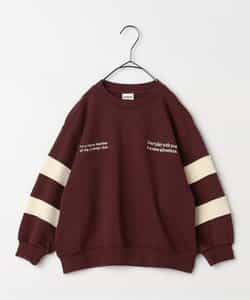 ロゴ刺繍袖切替トレーナー_923793