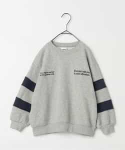 ロゴ刺繍袖切替トレーナー_923797