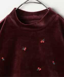 刺繍ベロアドッキングペプラムトップス リンク セットアップ対応_923866