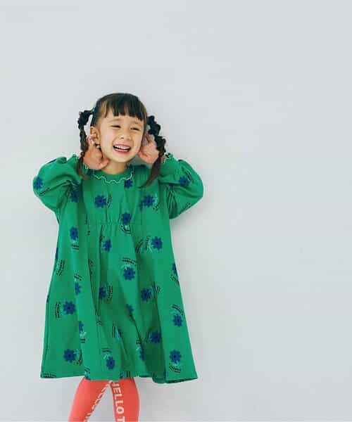 イロチ買いしたい総柄フレアカットソーワンピース