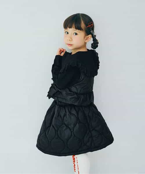 【再入荷！】ベストとスカートにもなるキルティング3WAYジャンスカ