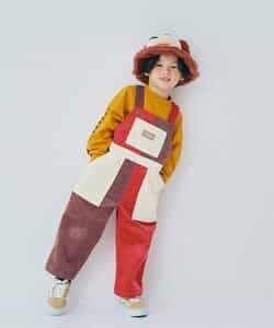 マルチカラーコーデュロイオーバーオール