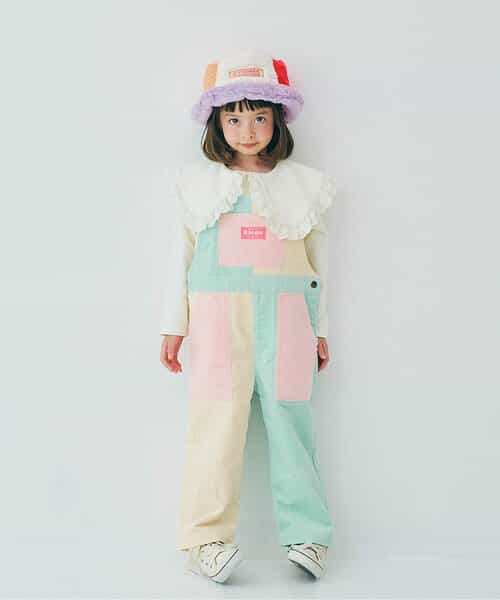 マルチカラーコーデュロイオーバーオール