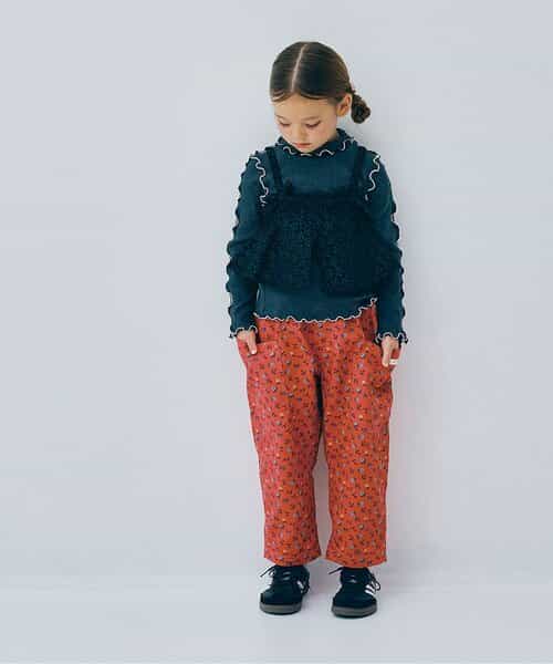 ★SALE★総柄ツイルワイドパンツ