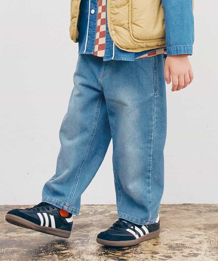 ワイドストレートジーンズ