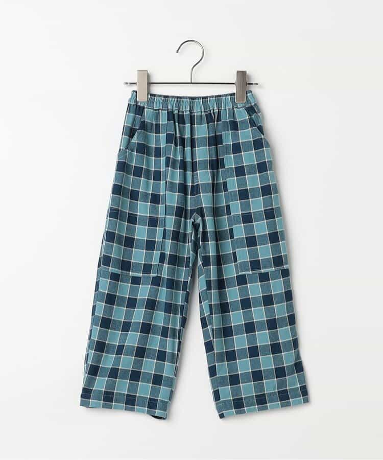 フランネルチェックリラックスストレートパンツ リンク_924432