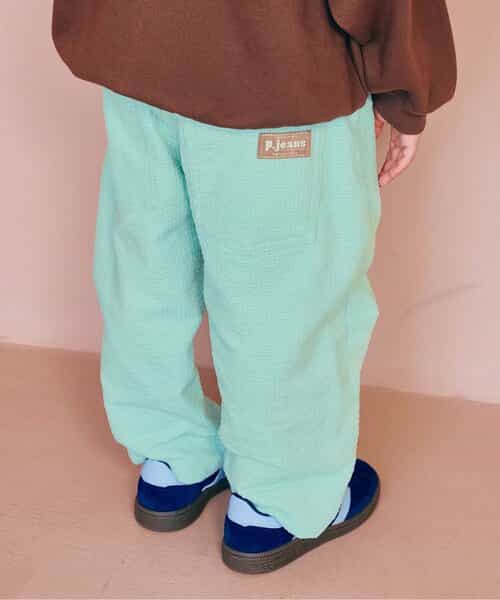 コーデュロイワイドストレートパンツ