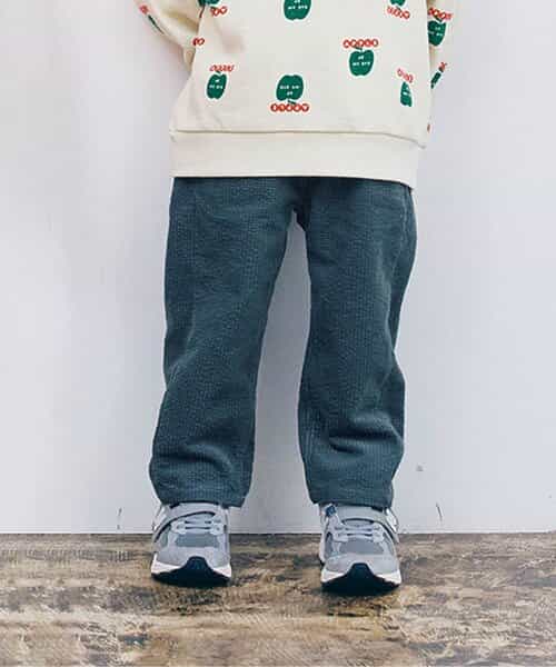 コーデュロイワイドストレートパンツ