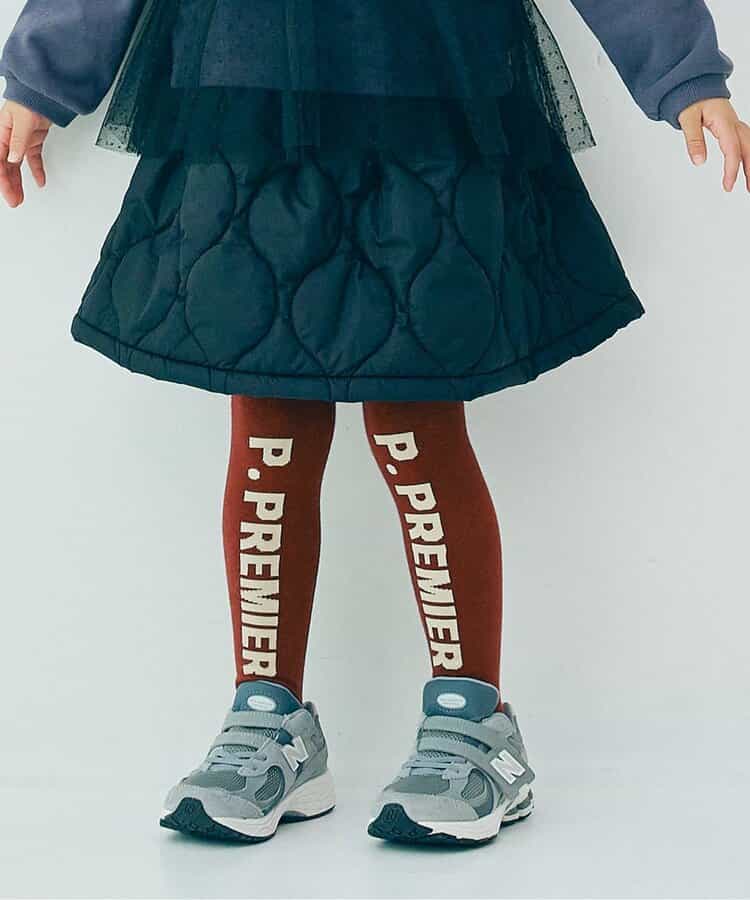 フロントロゴデザインカラフルタイツ