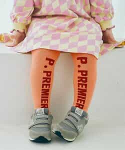 フロントロゴデザインカラフルタイツ