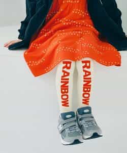 フロントロゴデザインカラフルタイツ