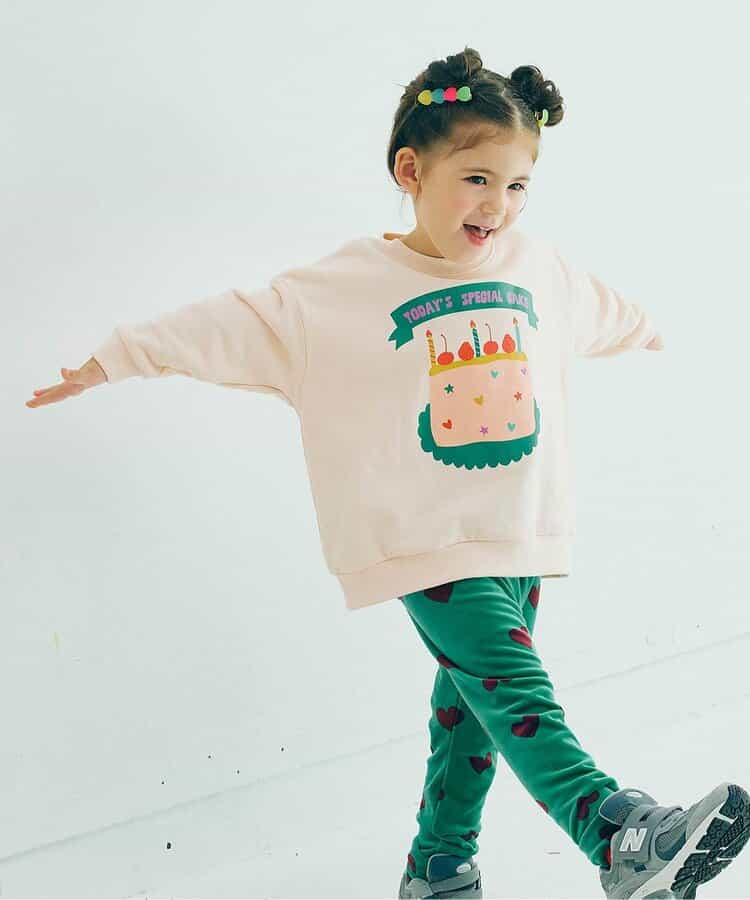 イロチ買いしたいバリエーショングラフィック裏起毛トレーナー