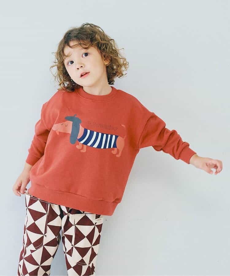 イロチ買いしたいバリエーショングラフィック裏起毛トレーナー