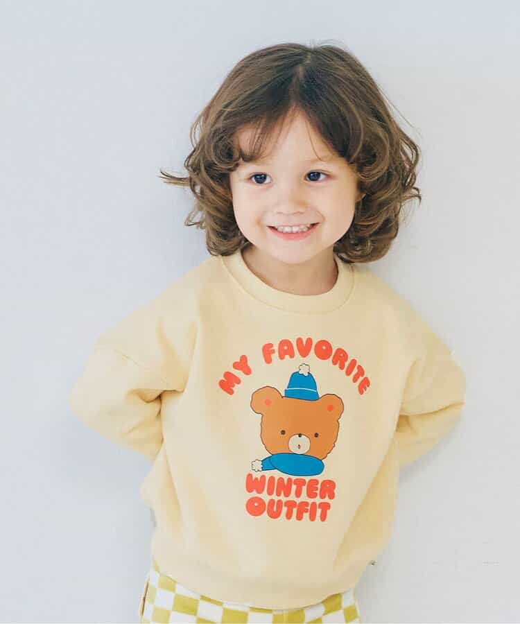 イロチ買いしたいバリエーショングラフィック裏起毛トレーナー