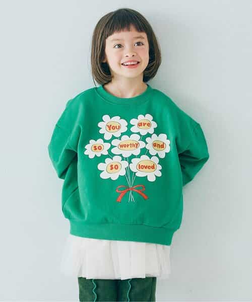 イロチ買いしたいバリエーショングラフィック裏起毛トレーナー