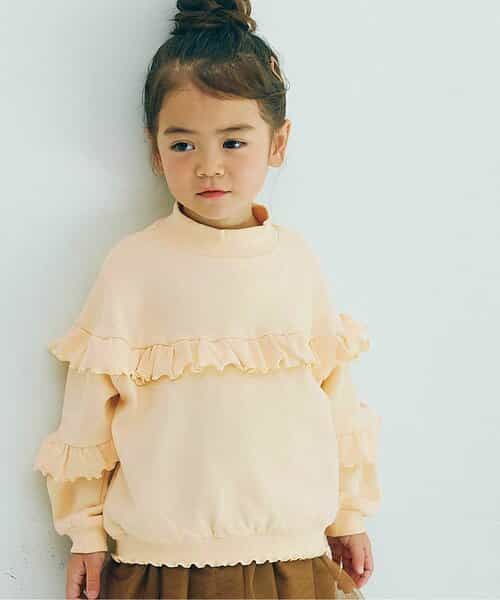 裏起毛フリルトレーナー