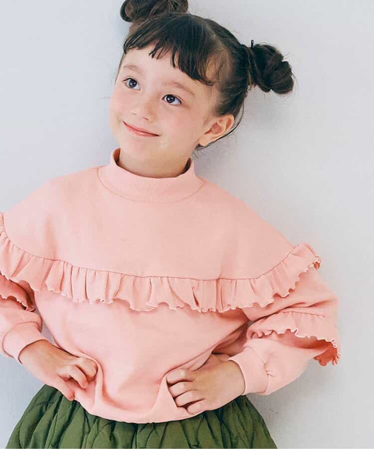 裏起毛フリルトレーナー