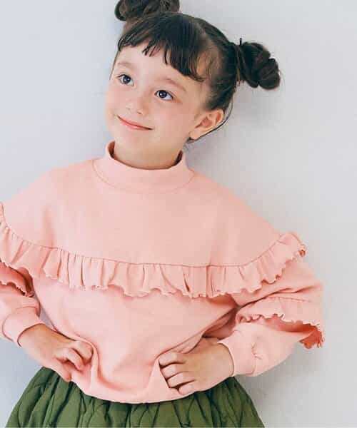 裏起毛フリルトレーナー