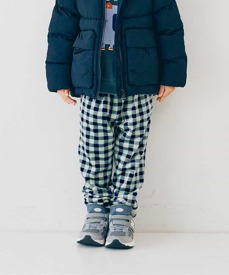 ベロアタッチのメルティ起毛フリースぬくぬくタックパンツ リンク