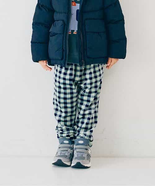 ベロアタッチのメルティ起毛フリースぬくぬくタックパンツ リンク