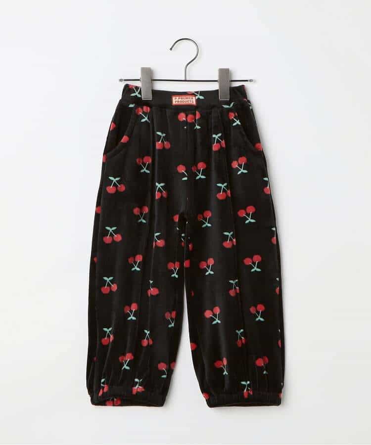ベロアタッチのメルティ起毛フリースぬくぬくジムパンツ 全7色 リンク セットアップ対応 あったか  10分丈_994334