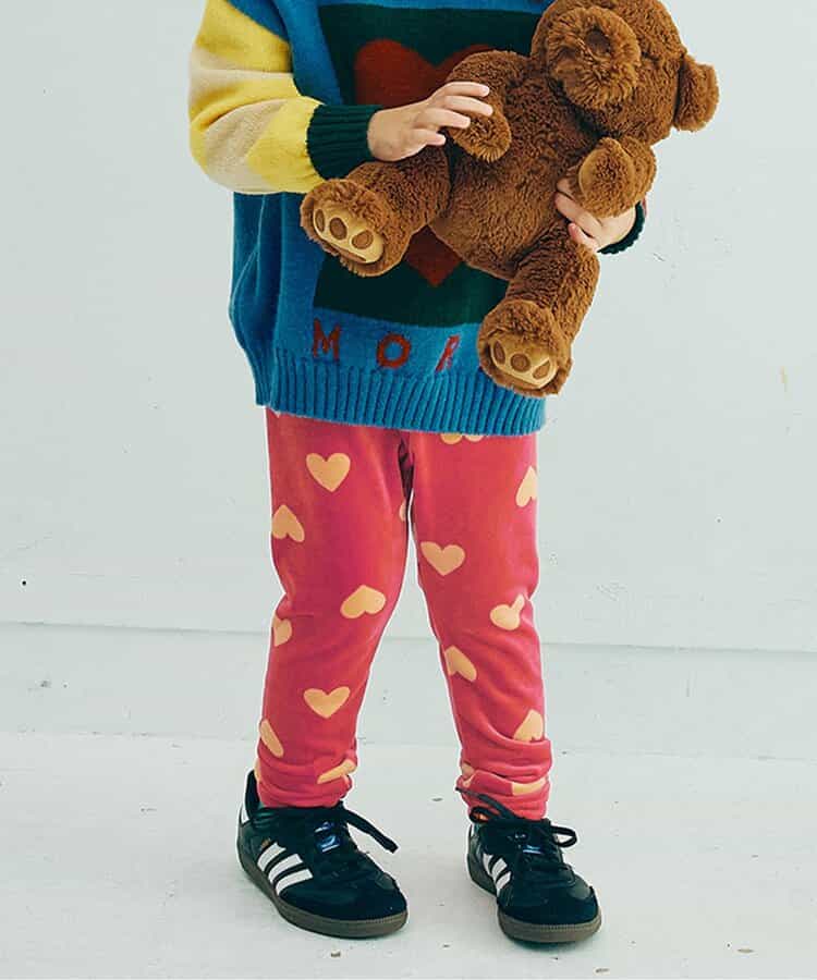 ベロアタッチのメルティ起毛フリースぬくぬくレギンス リンク