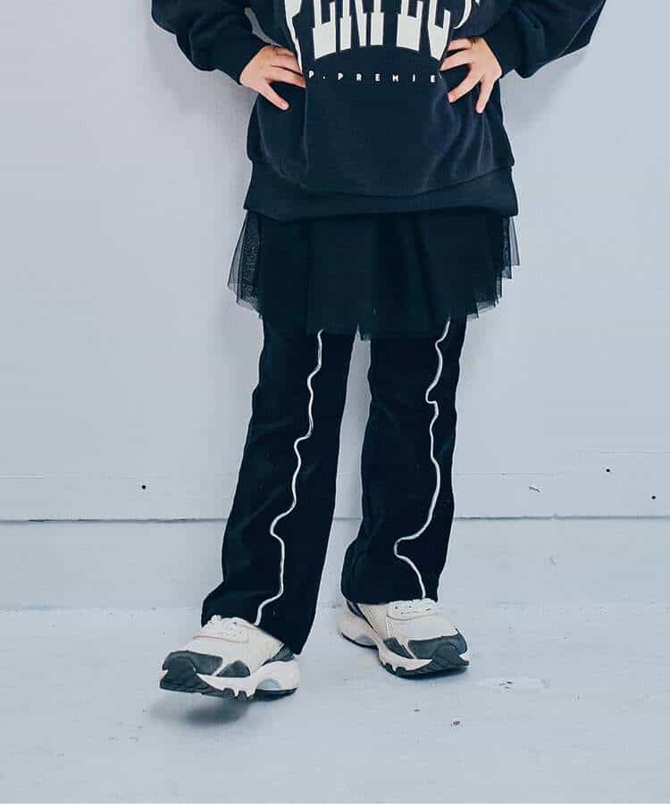 イロチ買いしたい配色メロウストレッチニットコールパンツ  10分丈