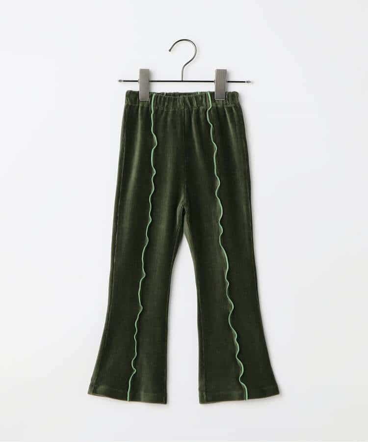 イロチ買いしたい配色メロウストレッチニットコールパンツ  10分丈_994374