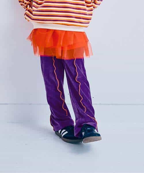イロチ買いしたい配色メロウストレッチニットコールパンツ  10分丈