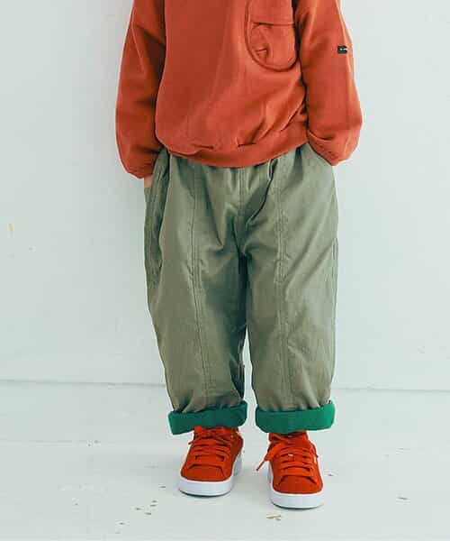 ぬくぬくなのにかっこいい裏フリースのワイドパンツ