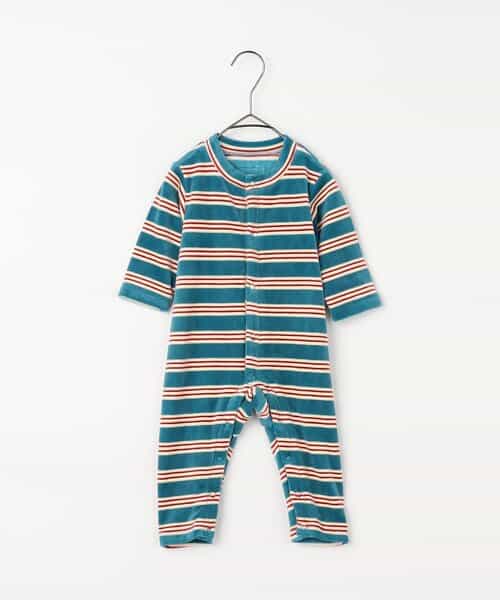 ベロアタッチのメルティ起毛フリースぬくぬくカバーオール リンク