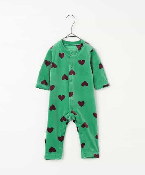 ベロアタッチのメルティ起毛フリースぬくぬくカバーオール リンク