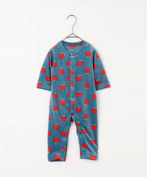 ベロアタッチのメルティ起毛フリースぬくぬくカバーオール リンク