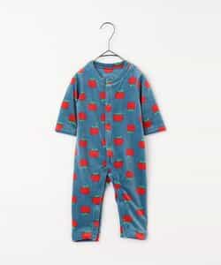 ベロアタッチのメルティ起毛フリースぬくぬくカバーオール リンク