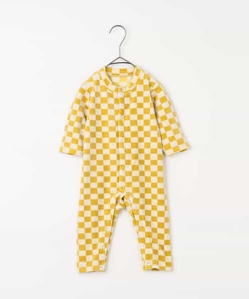 ベロアタッチのメルティ起毛フリースぬくぬくカバーオール リンク