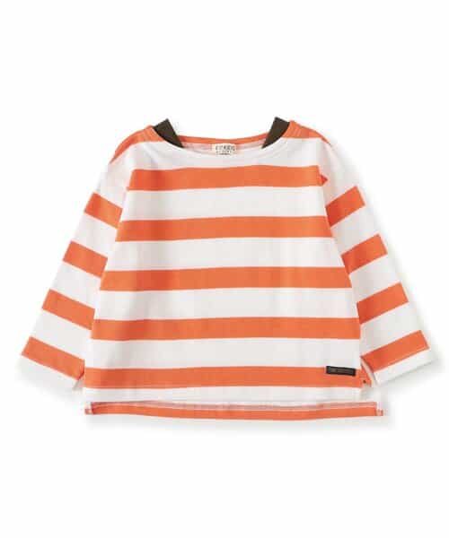 BRUH ボーダーバスクシャツ