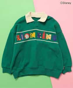 USA製⭐ディズニー キャラプリント トレーナー スウェット 2XL相当 緑色 USA製☆ディズニー キャラプリント グリーン 2XL相当トレーナー