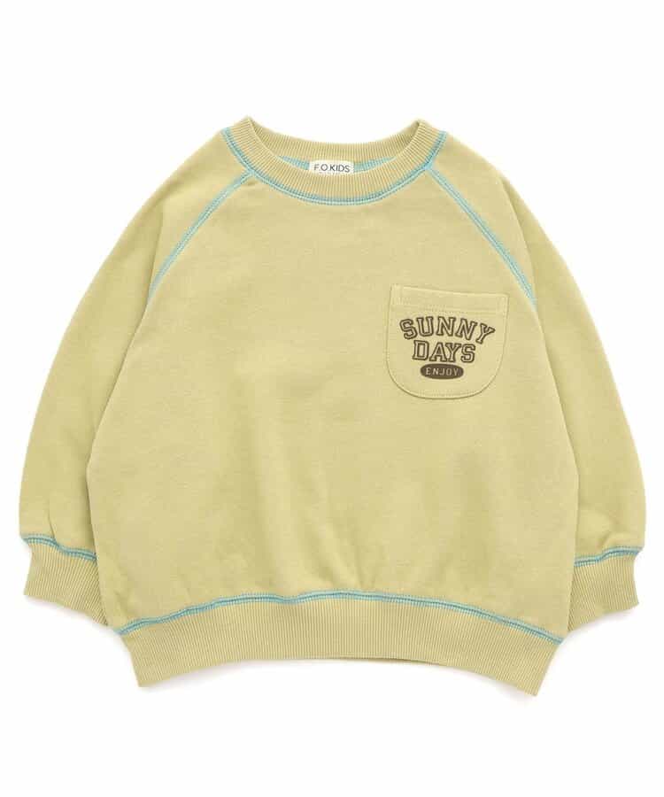 ☆SALE☆カラーステッチラグラントレーナー（R111045）|F.O.KIDS