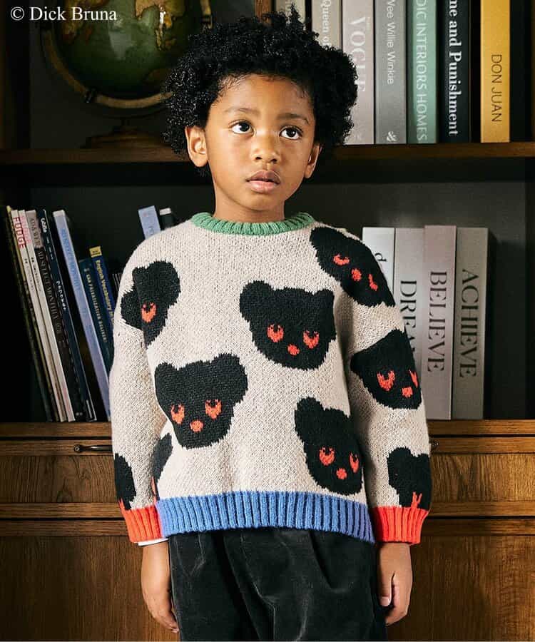 ブラック・ベア　ニットプルオーバー_マシンウォッシャブル